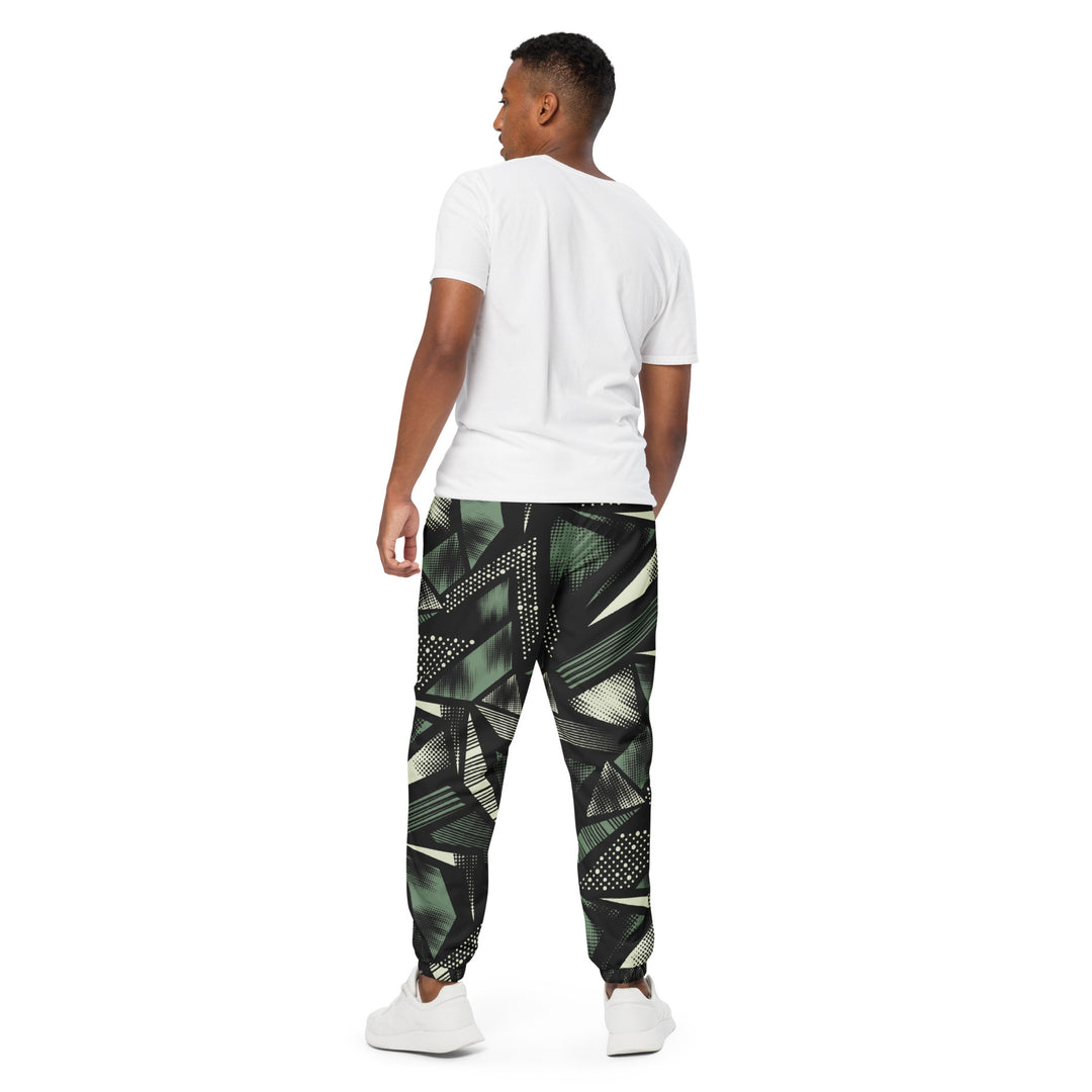 Unisex Track Pants - Black-Green Landscape