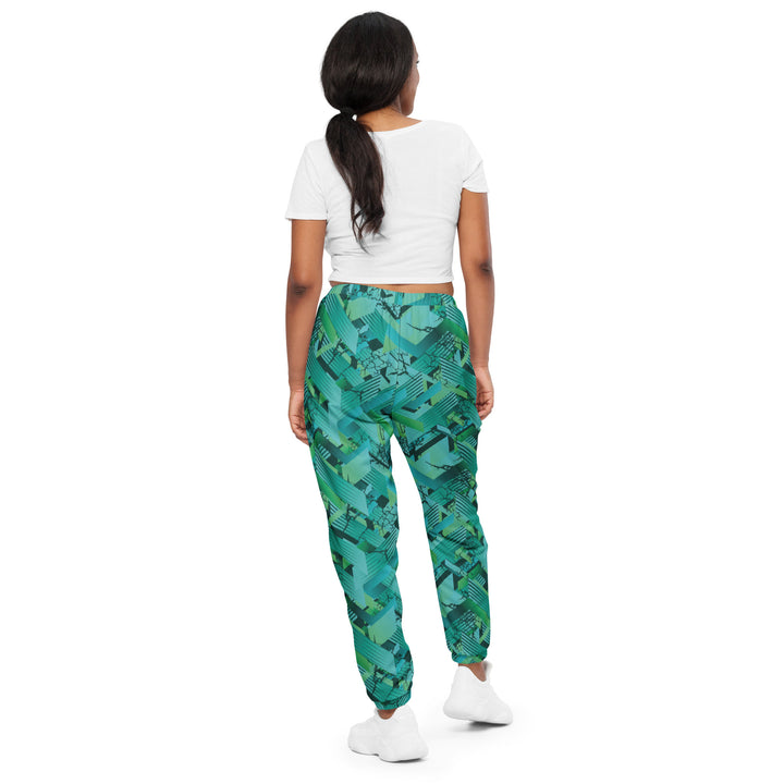 Unisex Track Pants - Green Stairs