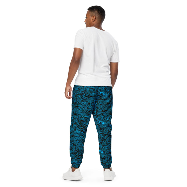 Unisex Track Pants - Blue Curl