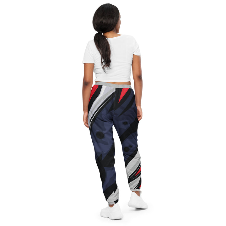 Unisex Track Pants - Purple-White Blade