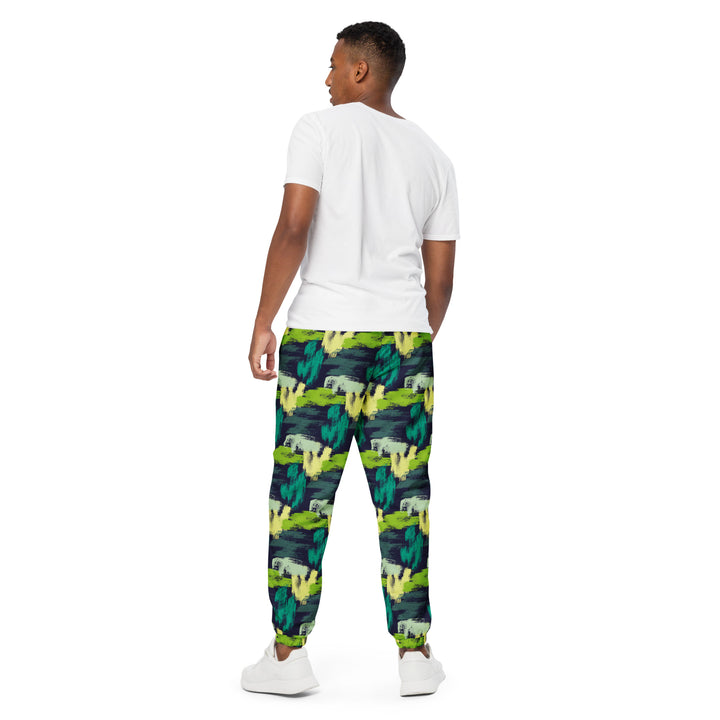 Unisex Track Pants - Green-Black Unity