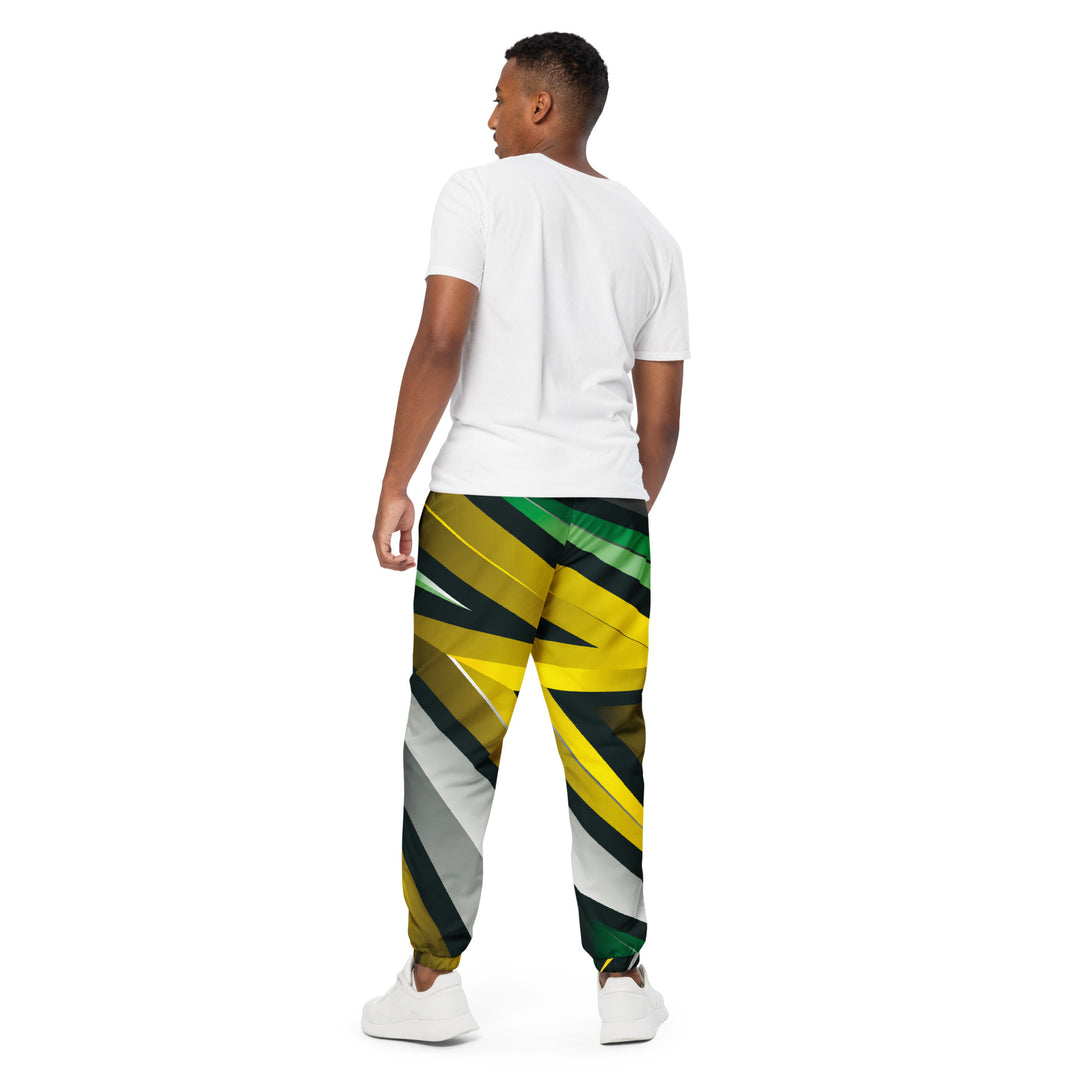 Unisex Track Pants - Yellow-Green Trace