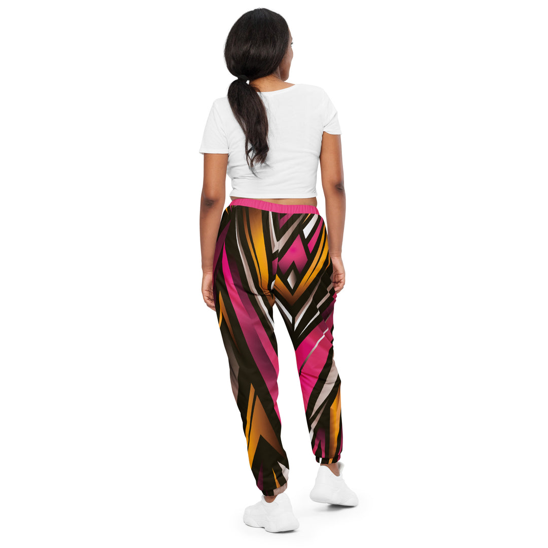 Unisex Track Pants - Black-Pink Demand