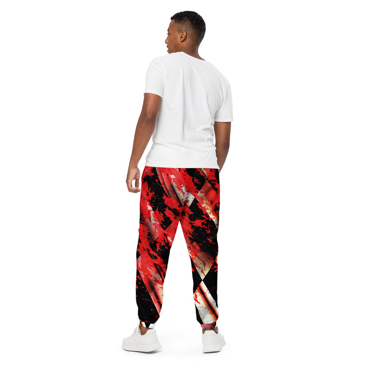 Unisex Track Pants - Red-Black Juice