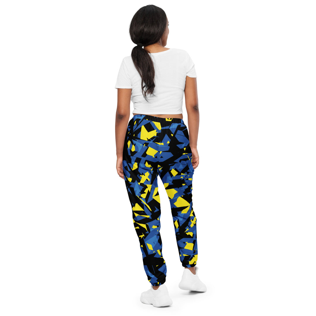 Unisex Track Pants - Black-Blue Pierce