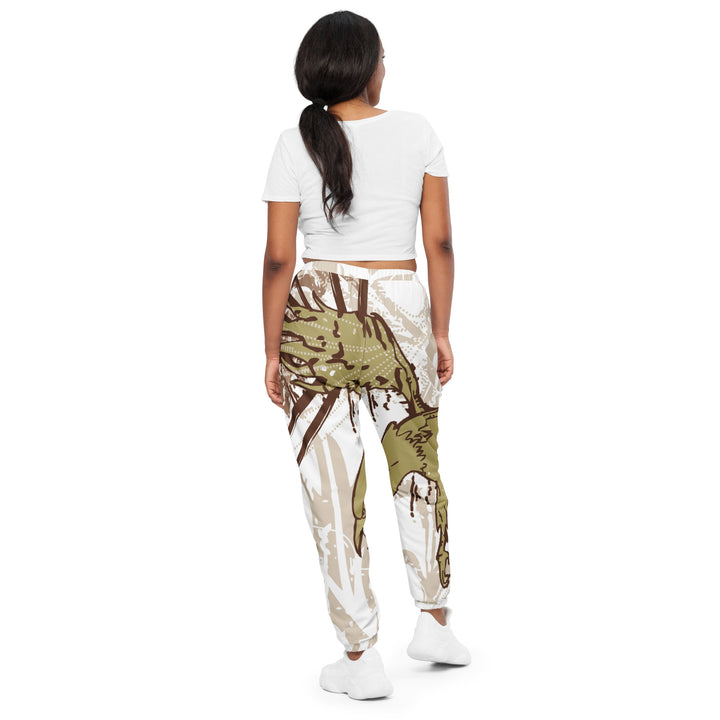 Unisex Track Pants - Beige Eagle