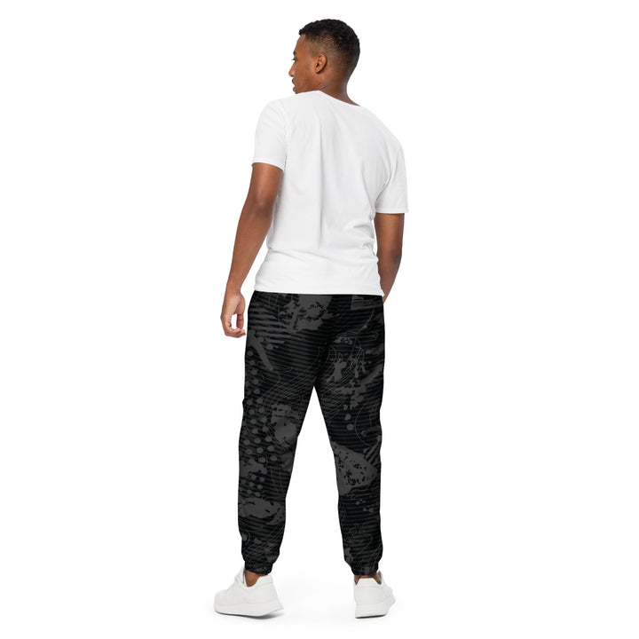 Unisex Track Pants - Black-Grey Sound