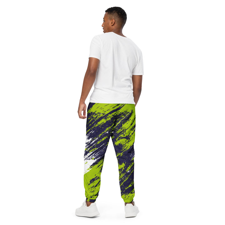 Unisex Track Pants - Green-Black Ground