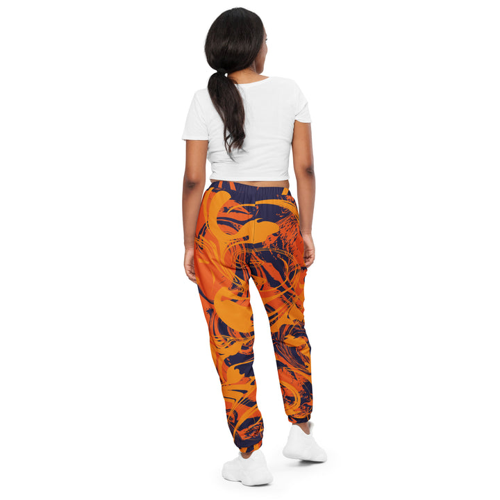 Unisex Track Pants - Orange-Purple Dye