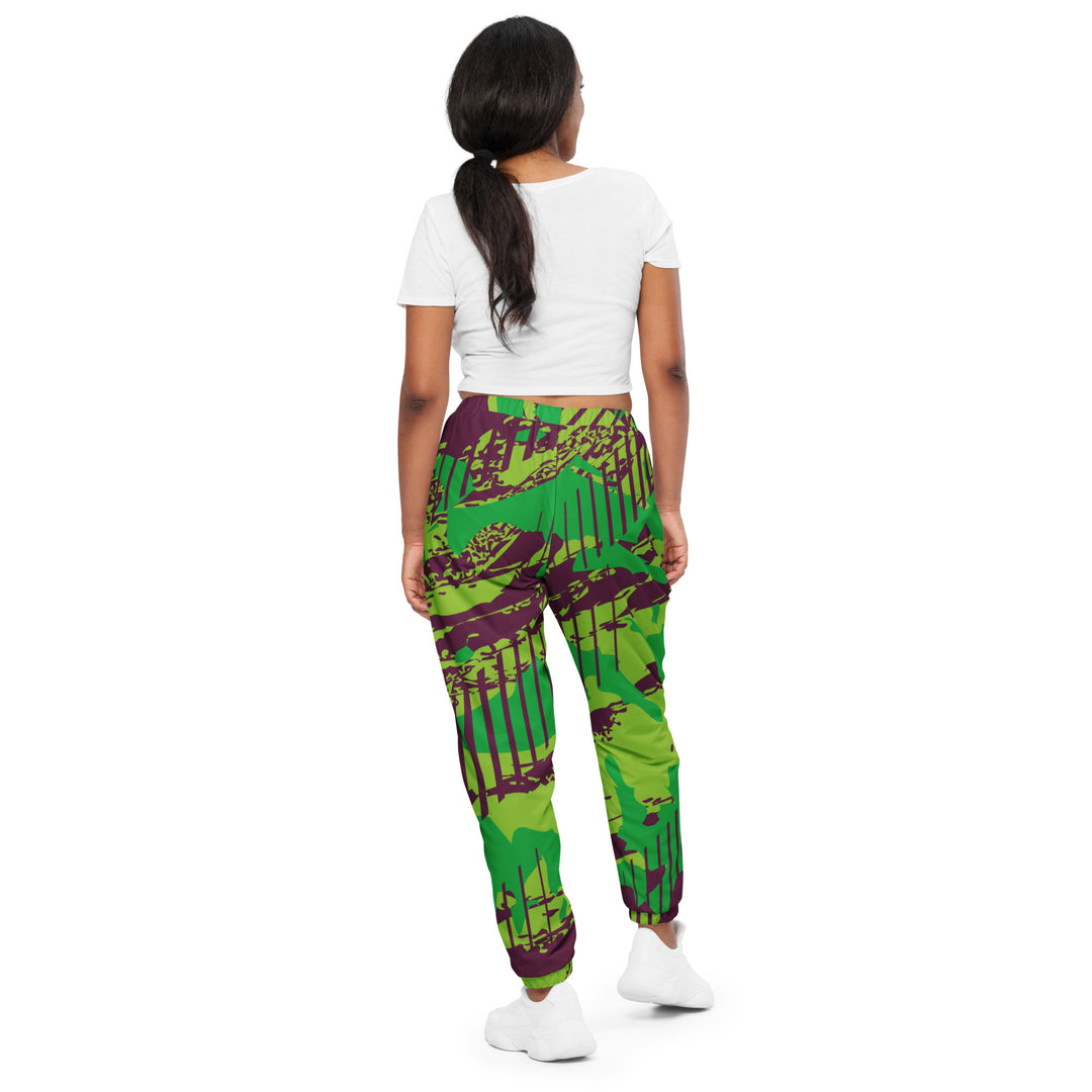 Unisex Track Pants - Green-Brown Track