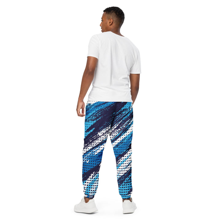 Unisex Track Pants - Blue-White Storm