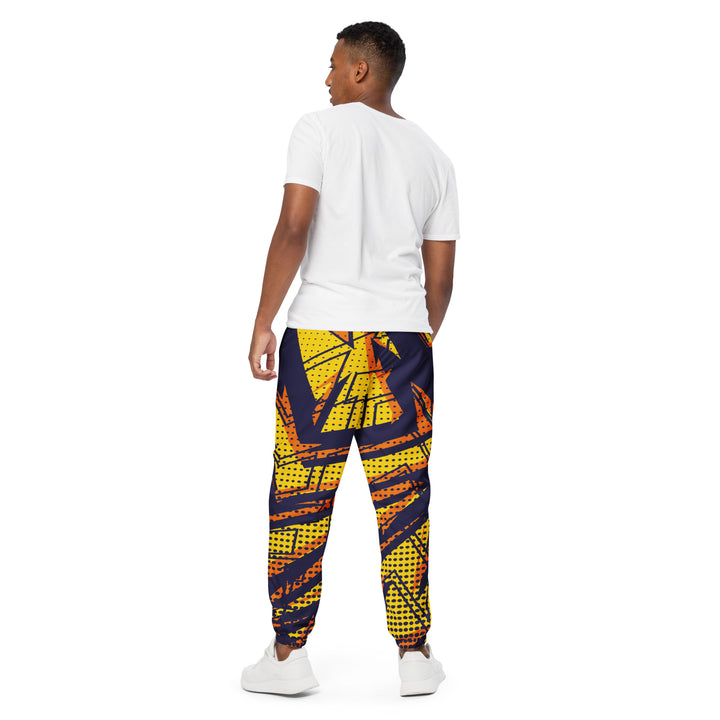 Unisex Track Pants - Purple-Orange Graffiti