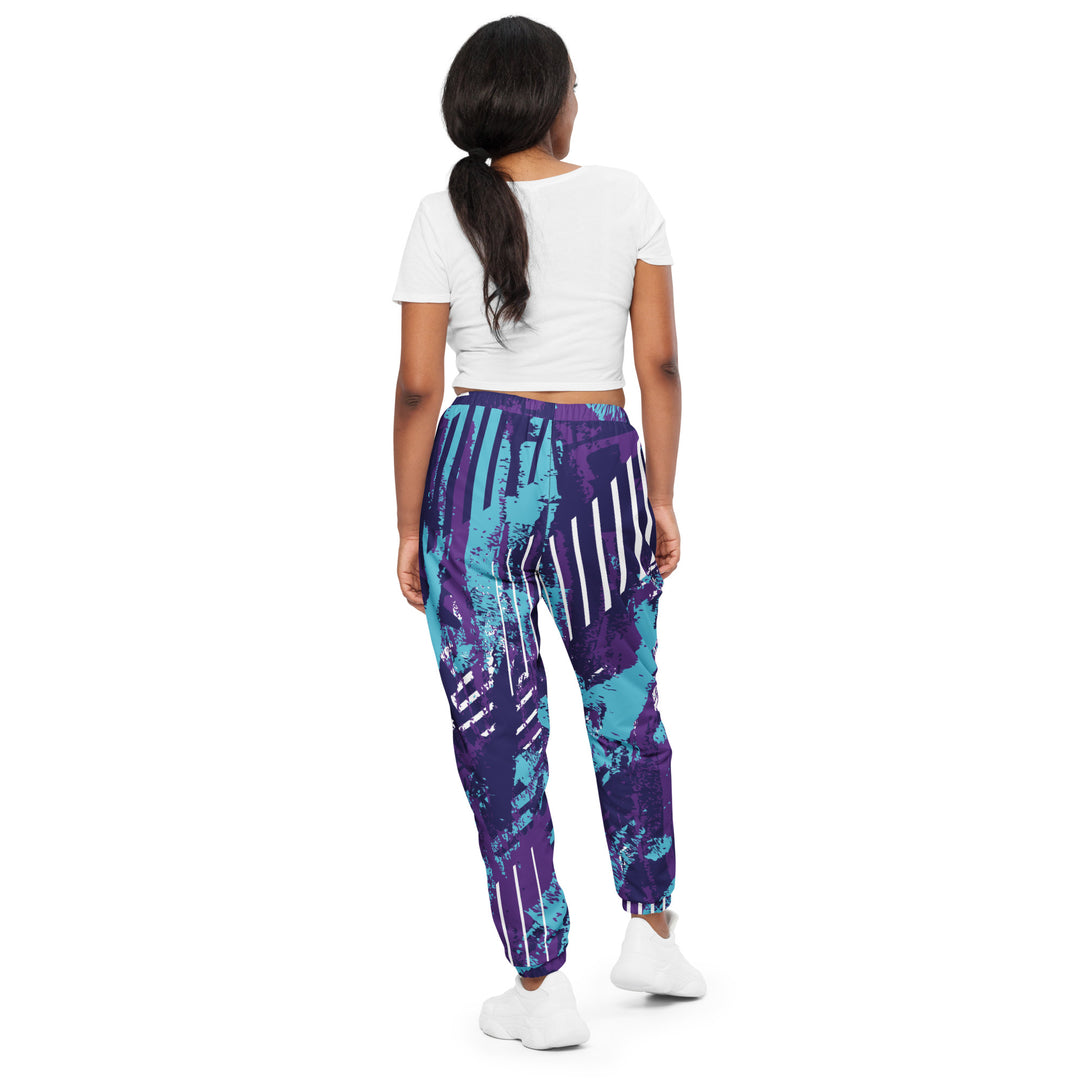 Unisex Track Pants - Purple-Blue Track