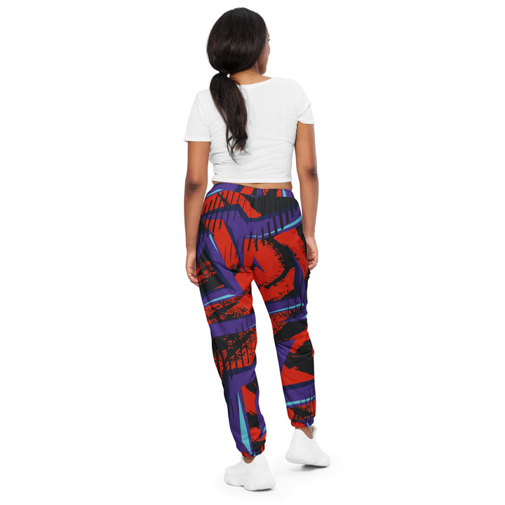 Unisex Track Pants - Red-Purple Alert