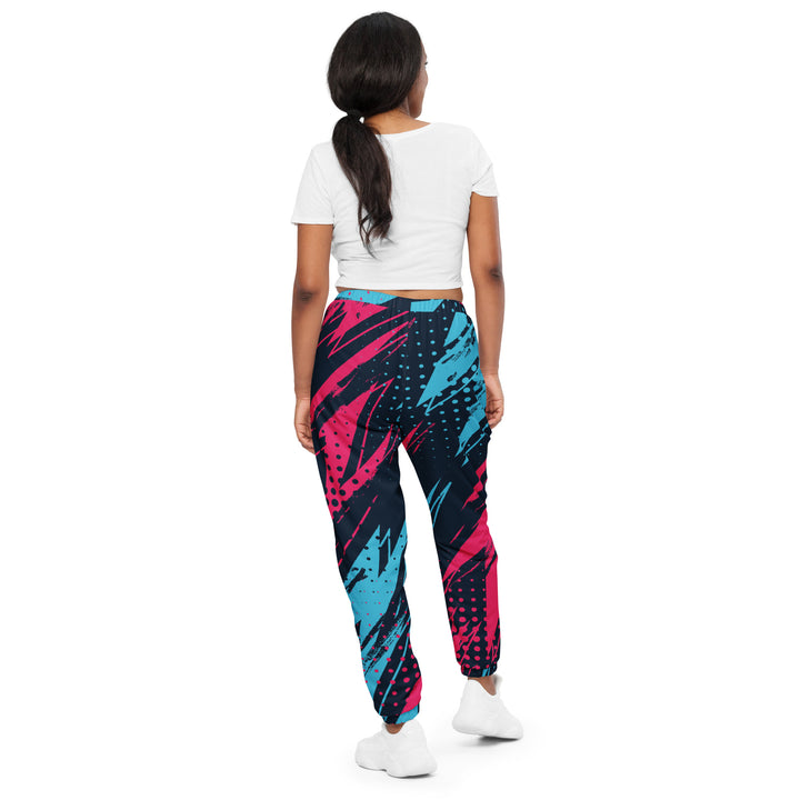 Unisex Track Pants - Blue-Pink Future