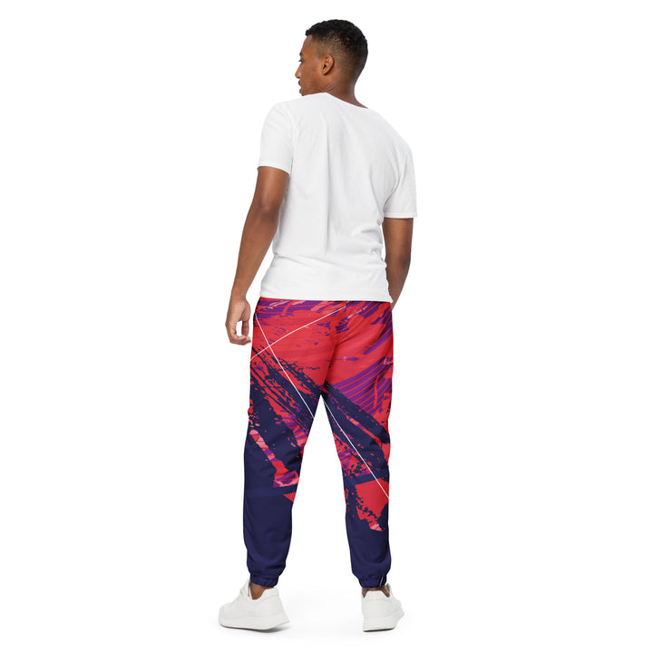 Unisex Track Pants - Purple-Red Shield