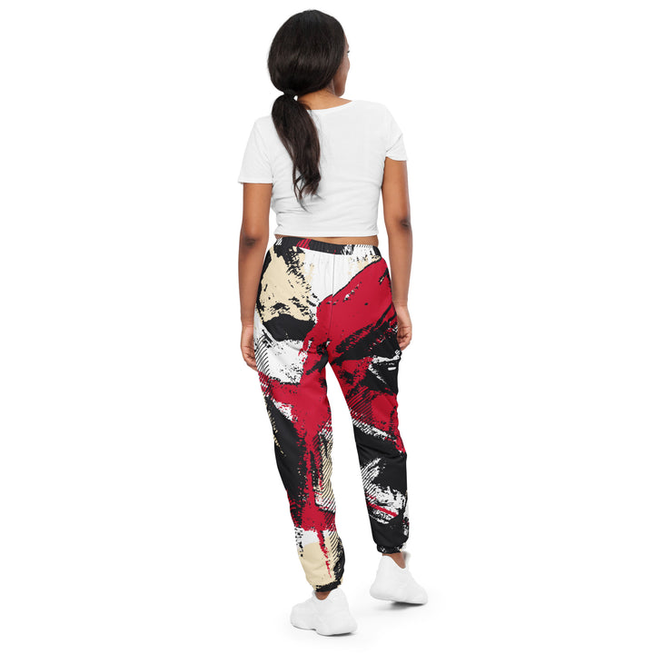 Unisex Track Pants - Black-Red Talent