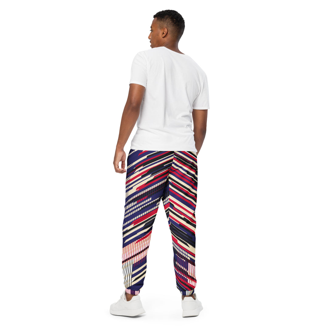 Unisex Track Pants - Purple-Red Dart