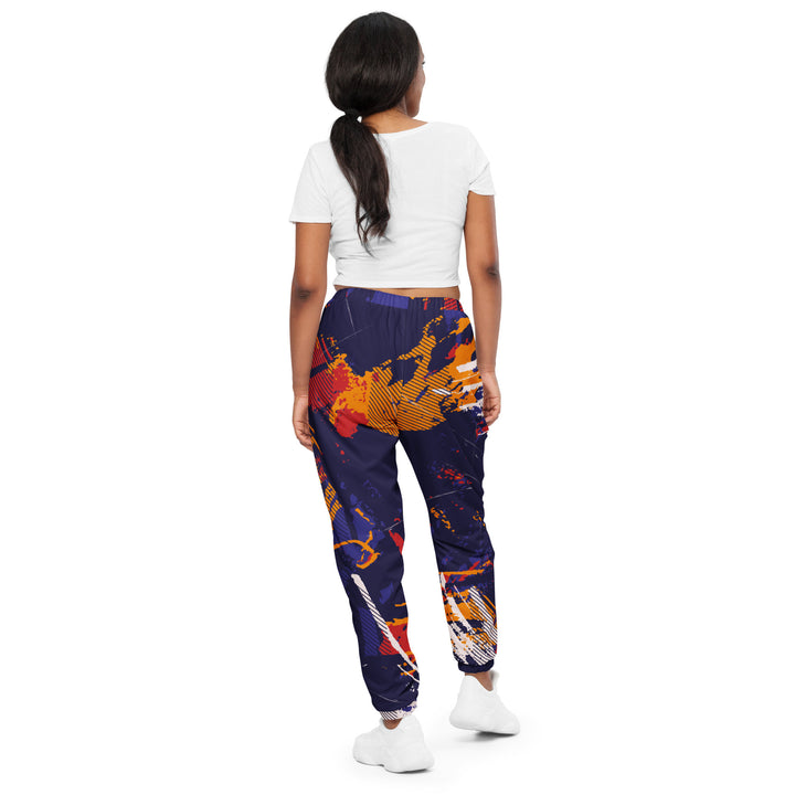 Unisex Track Pants - Purple-White Claw