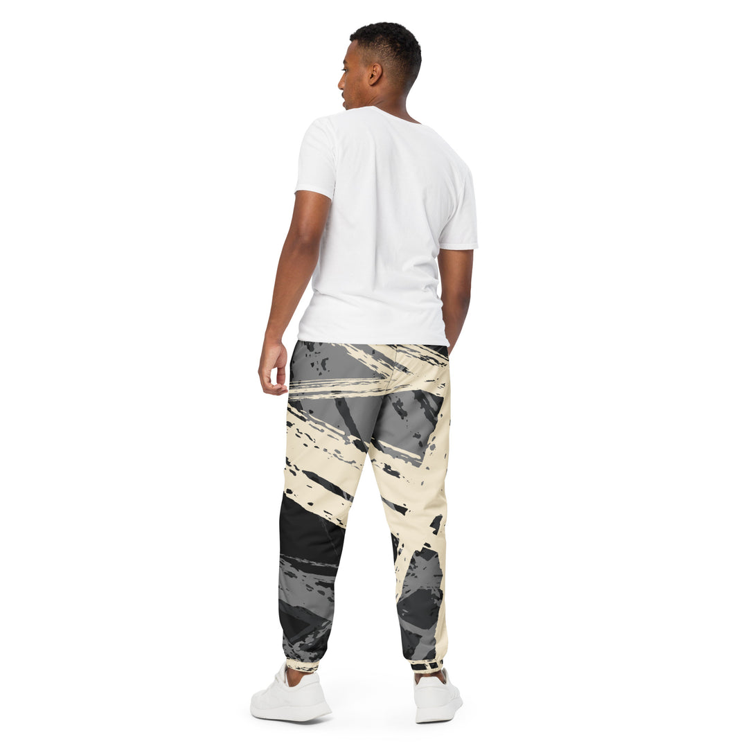 Unisex Track Pants - Beige-Grey Scarf