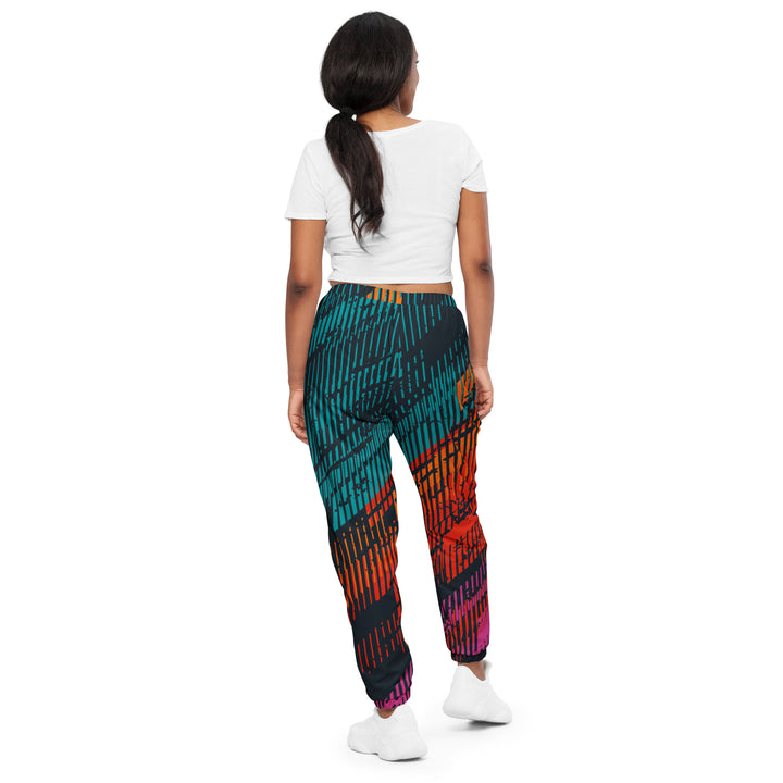 Unisex Track Pants - Blue-Red Aspect