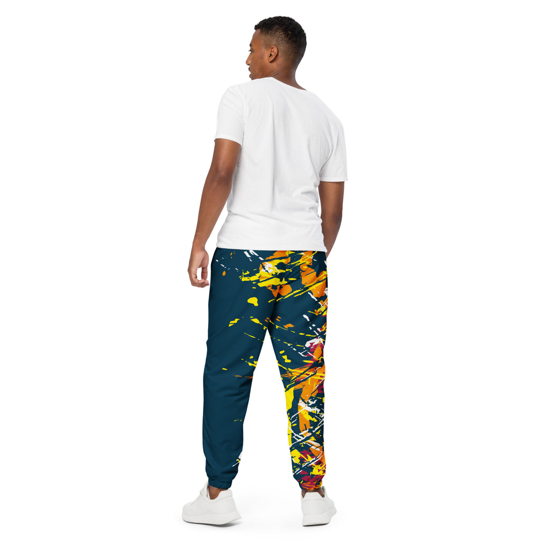 Unisex Track Pants - Green-Yellow Pressure