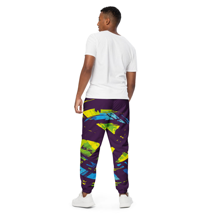 Unisex Track Pants - Green-Blue Signal