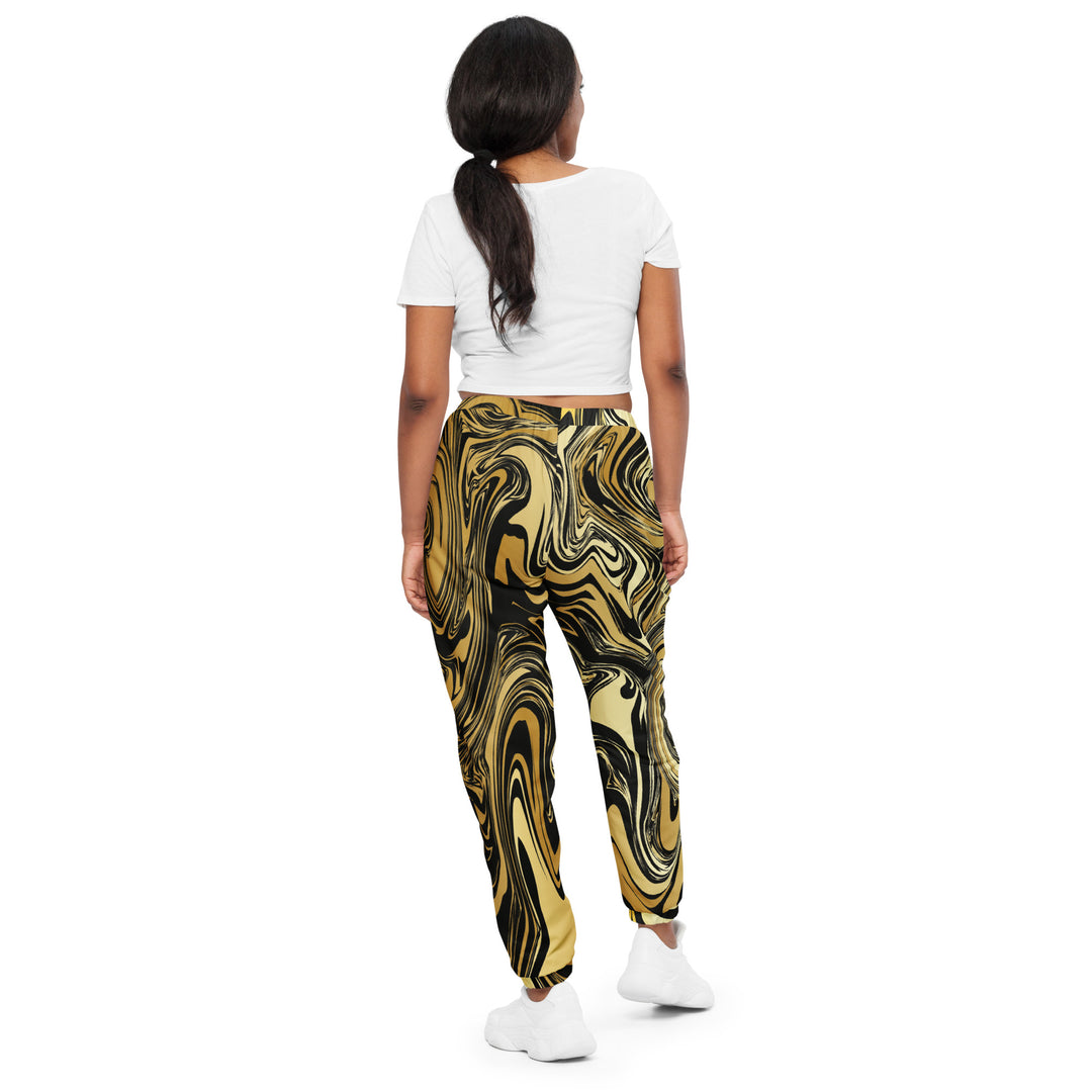 Unisex Track Pants - Black-Yellow Blend