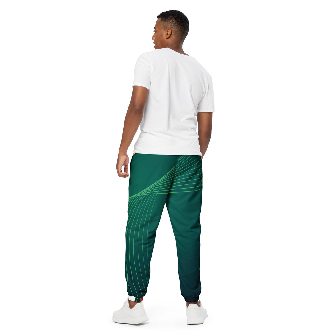 Unisex Track Pants - Green-Red Home