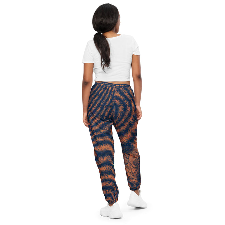 Unisex Track Pants - Orange-Blue Flicker