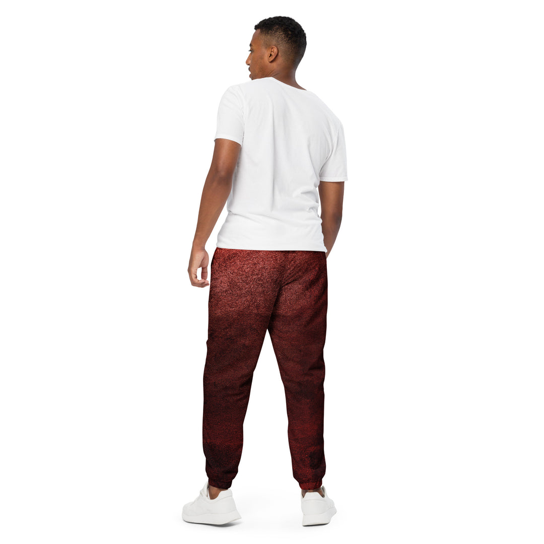 Unisex Track Pants - Red Rough