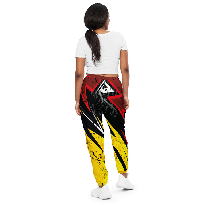 Unisex Track Pants - Yellow-Black Blade