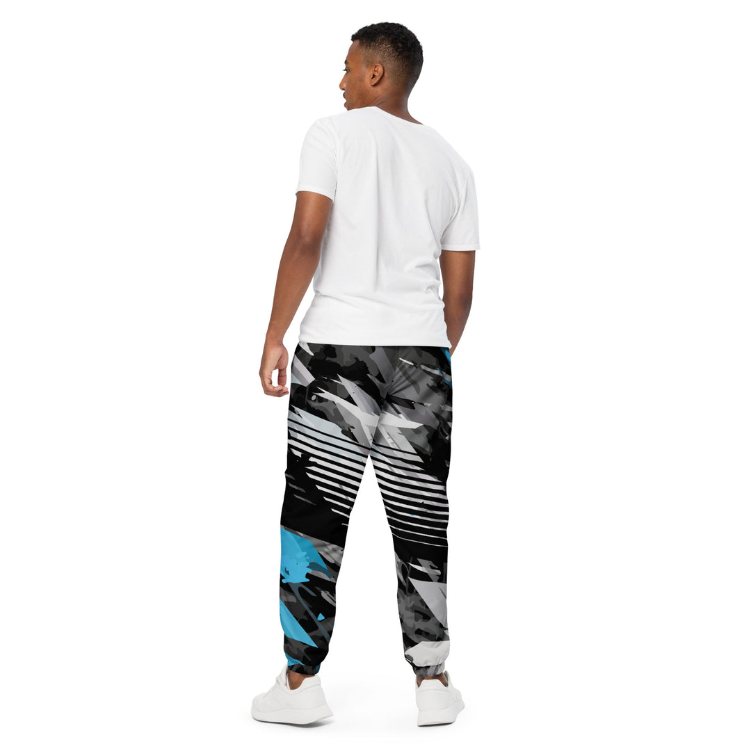 Unisex Track Pants - Black-Blue Daze