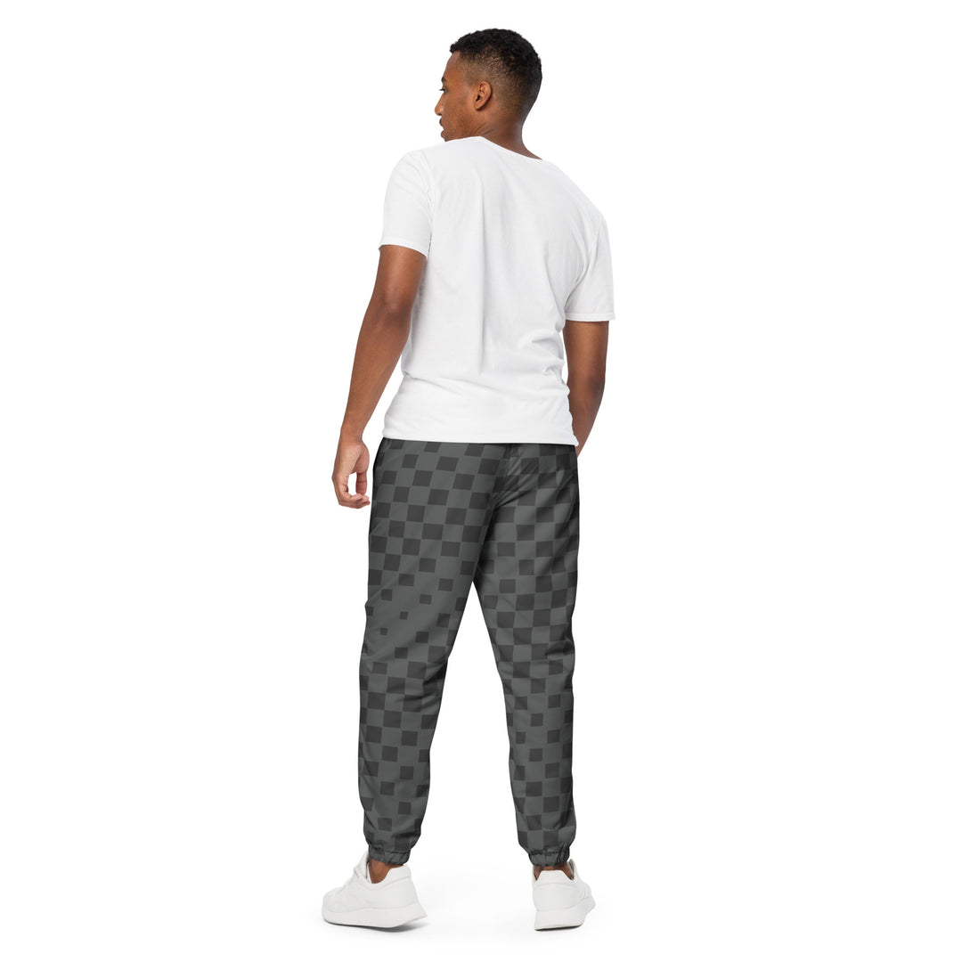 Unisex Track Pants - Grey Checker