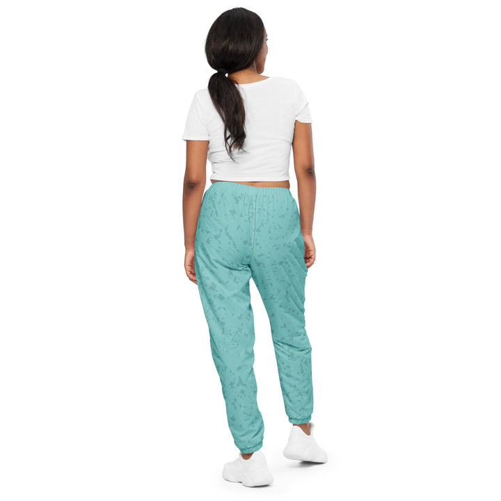 Unisex Track Pants - Turquoise-Grey Rug