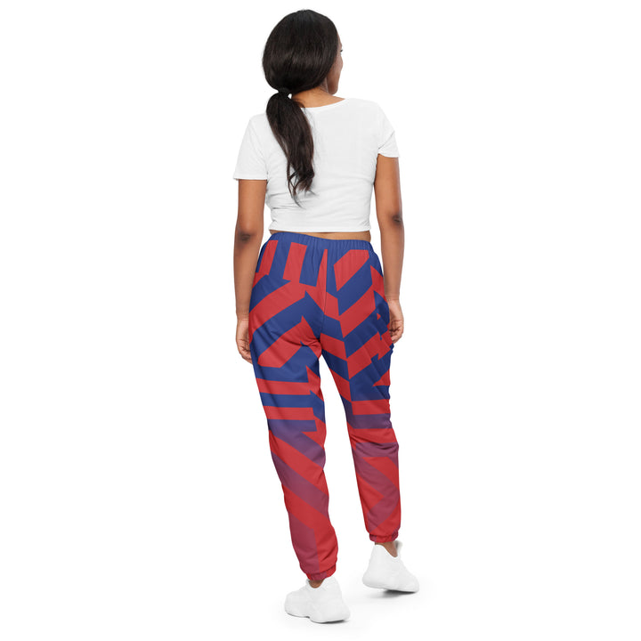 Unisex Track Pants - Red-Blue Edge