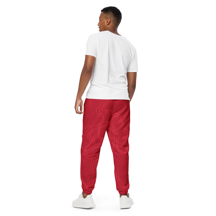 Unisex Track Pants - Red Chart