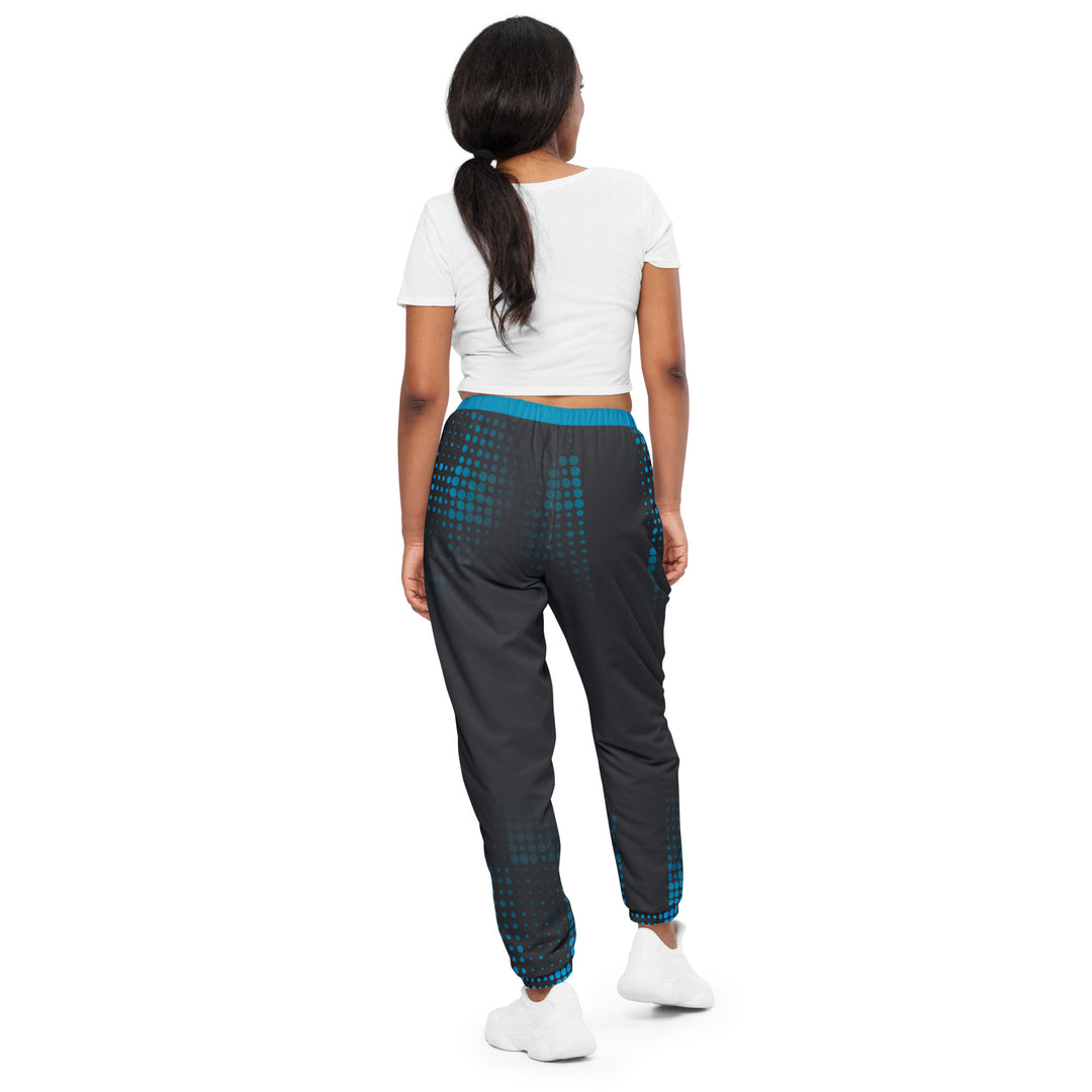 Unisex Track Pants - Grey-Turquoise Points