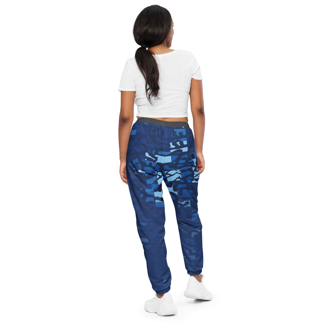 Unisex Track Pants - Blue-Yellow Equal