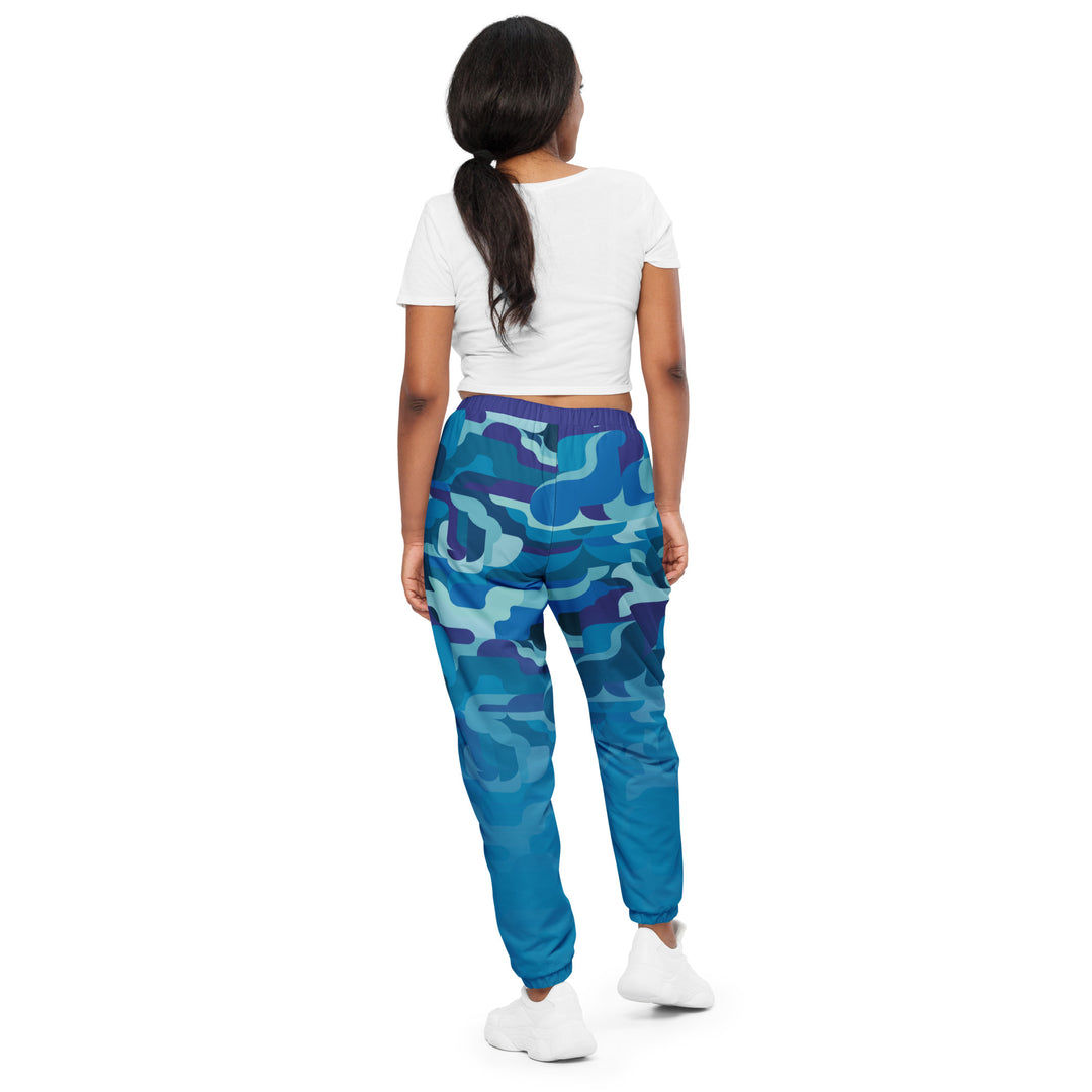 Unisex Track Pants - Blue-Purple Aqua