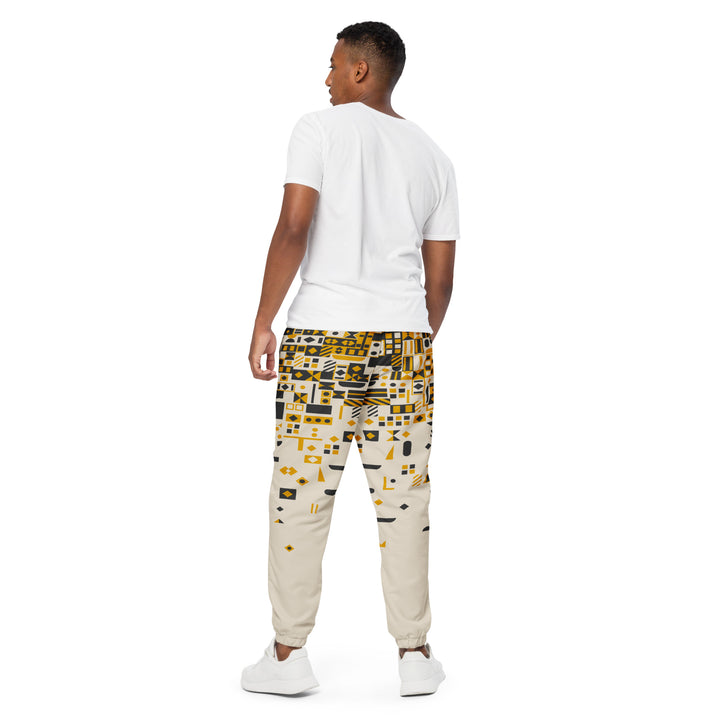 Unisex Track Pants - Yellow-Black Fall