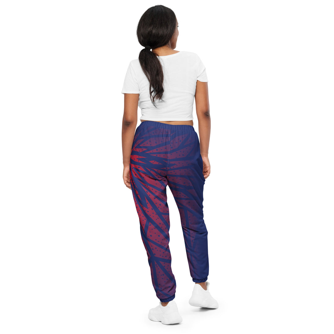 Unisex Track Pants - Red-Purple Sun