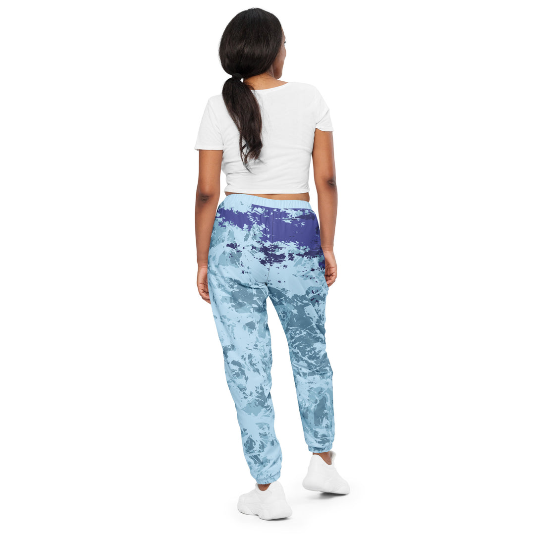 Unisex Track Pants - Turquoise-Purple Beach