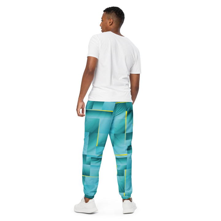 Unisex Track Pants - Green-Yellow Riddle