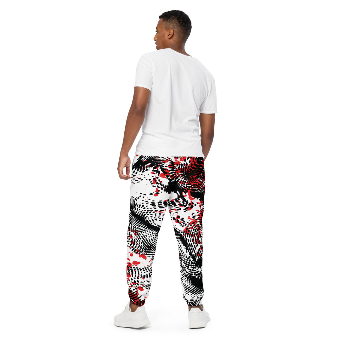 Unisex Track Pants - Black-White Scheme