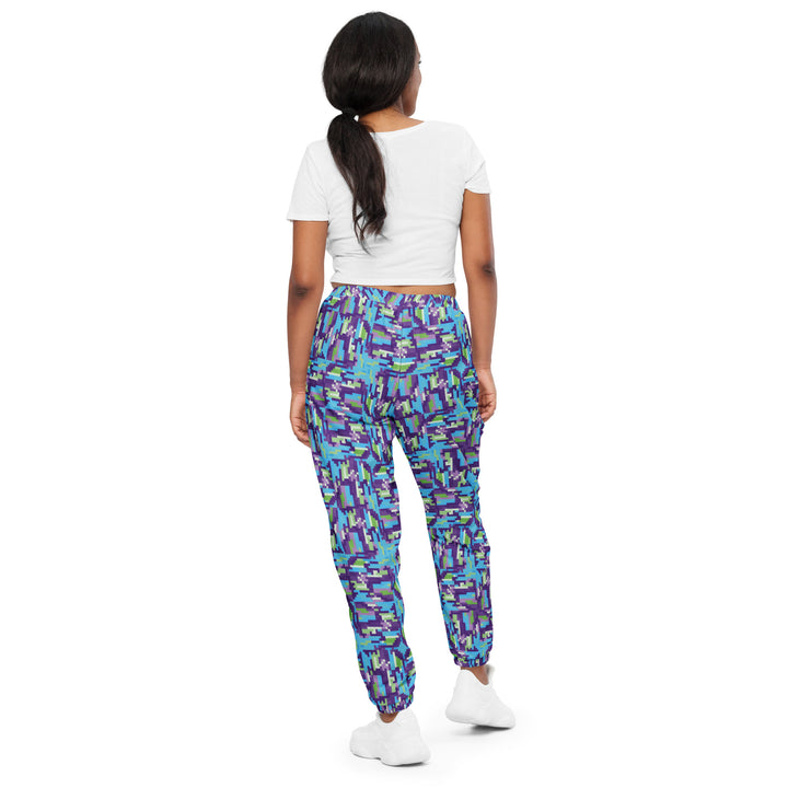 Unisex Track Pants - Blue-Purple Deception