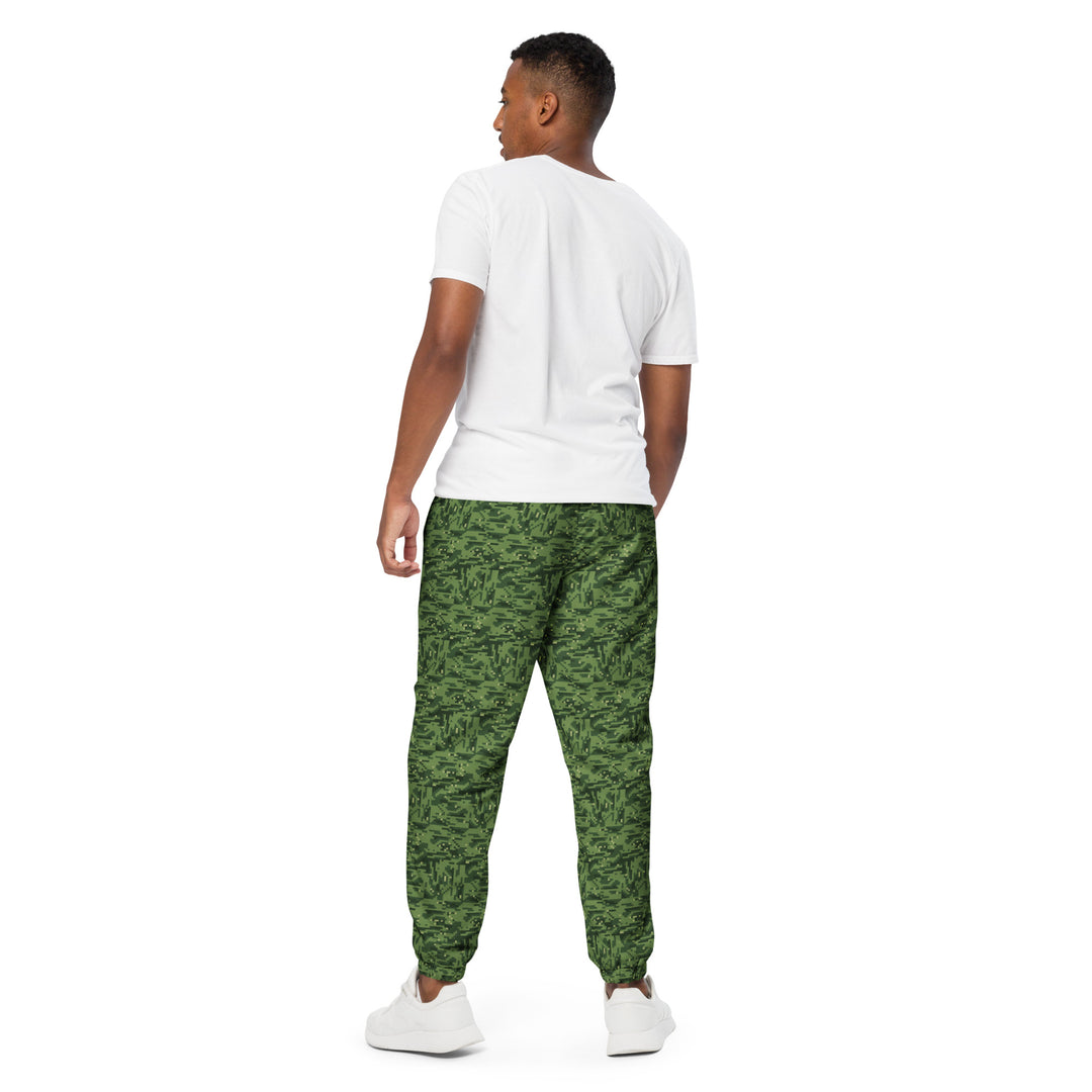 Unisex Track Pants - Green Camouflage