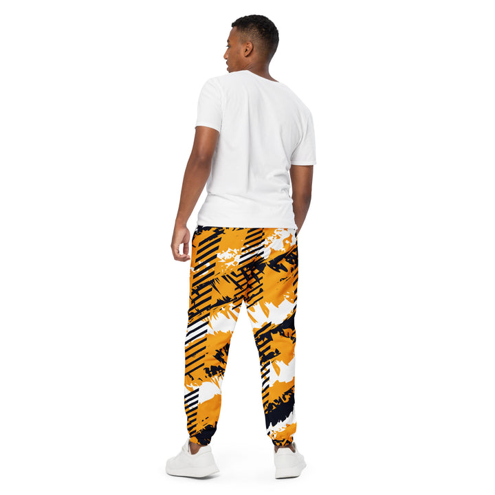 Unisex Track Pants - Orange-Black Track