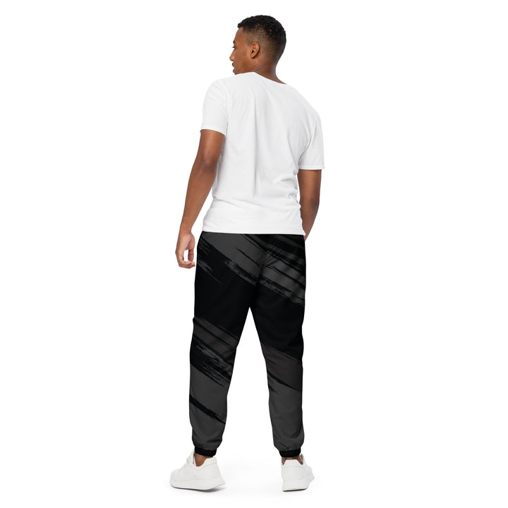 Unisex Track Pants - Black-White Night