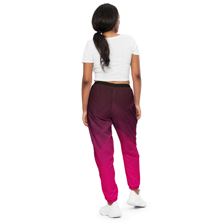 Unisex Track Pants - Pink-Black Bright